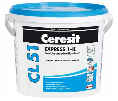 folia przeciwwilgociowa w płynie Ceresit CL51 Express 1-K 5 kg